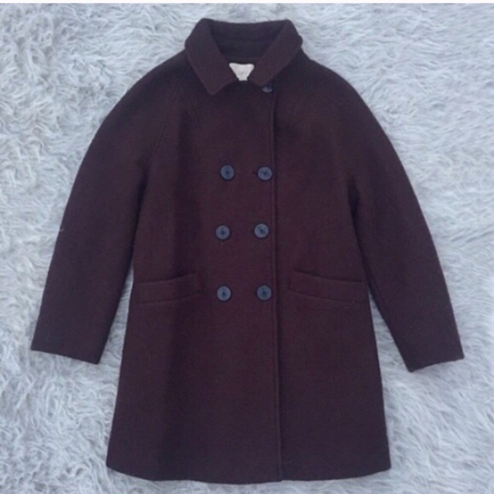 Awesome dark purple coat from LOFT